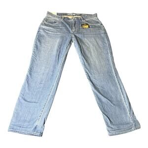 NWT‎ Eddie Bauer Flannel Lined Jeans Womens 10P Denim Boyfriend Midrise Straight